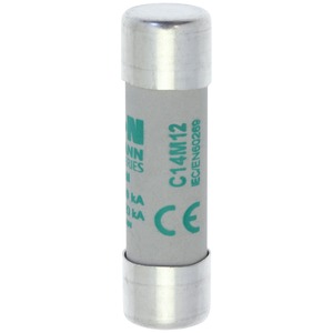 CYL FUSE >STR >14 x 51 12A GG 500V AC